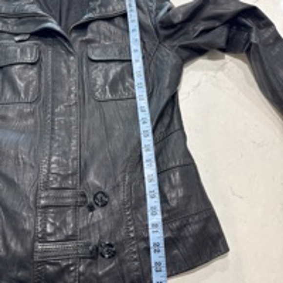Women's Danier Black Leather Jacket Size S - Picture 8 of 8